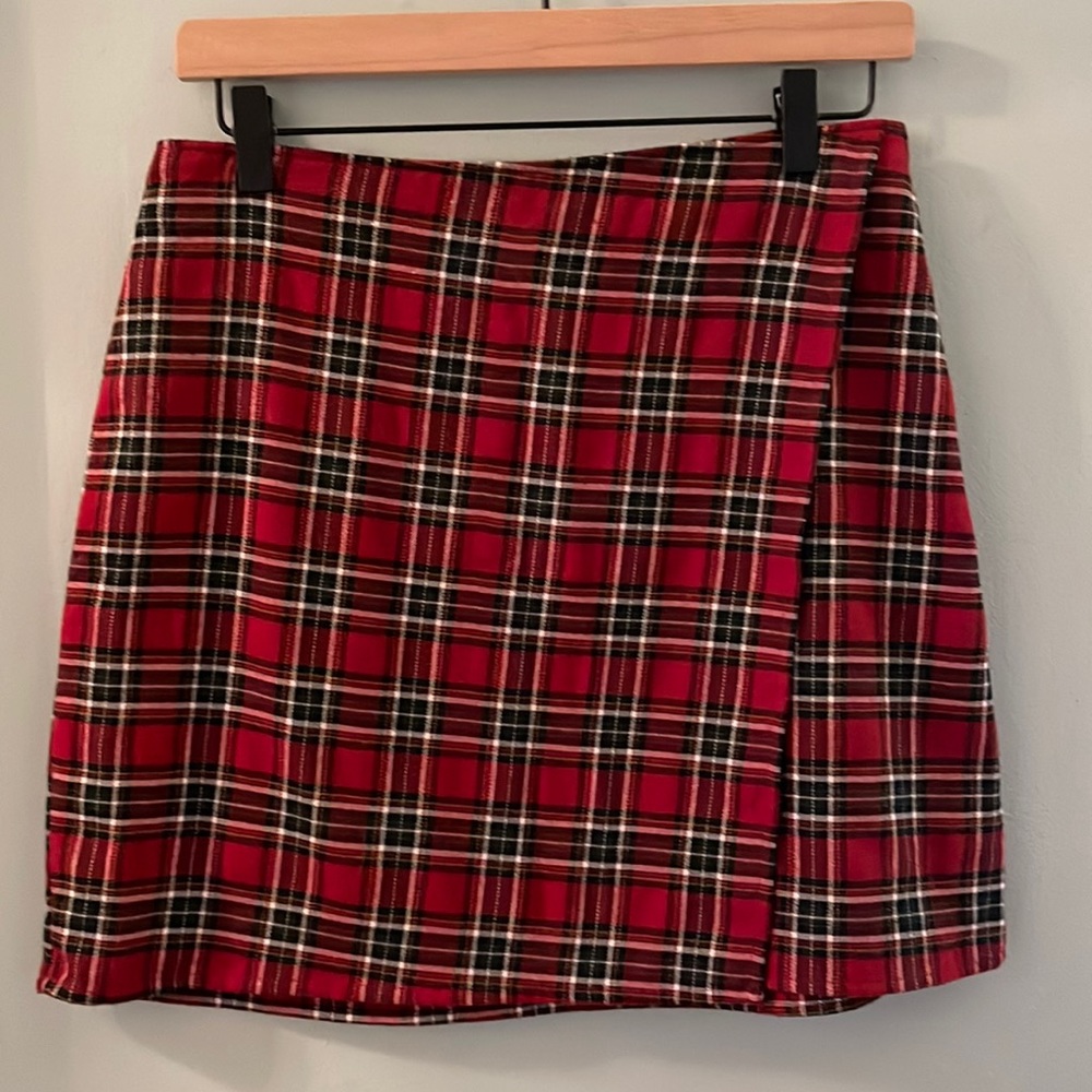 Hollister Plaid Flannel Miniskirt - M - Picture 1 of 4